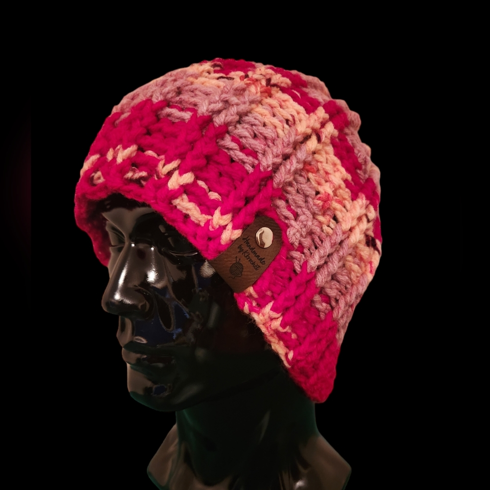 Men's Crochet Ribbed Beanie